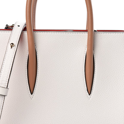 Christian Louboutin Calfskin Patent Studded Small Paloma White 10 of 10