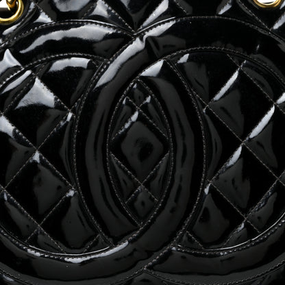 Chanel Patent Quilted Timeless CC Tote Black 7 of 27