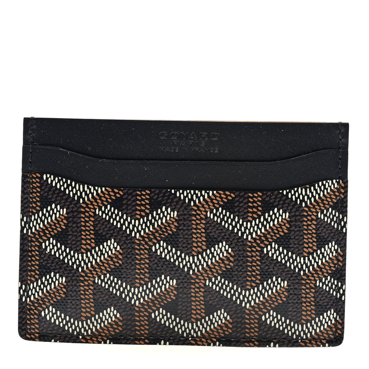 Goyardine Saint Sulpice Card Holder Black