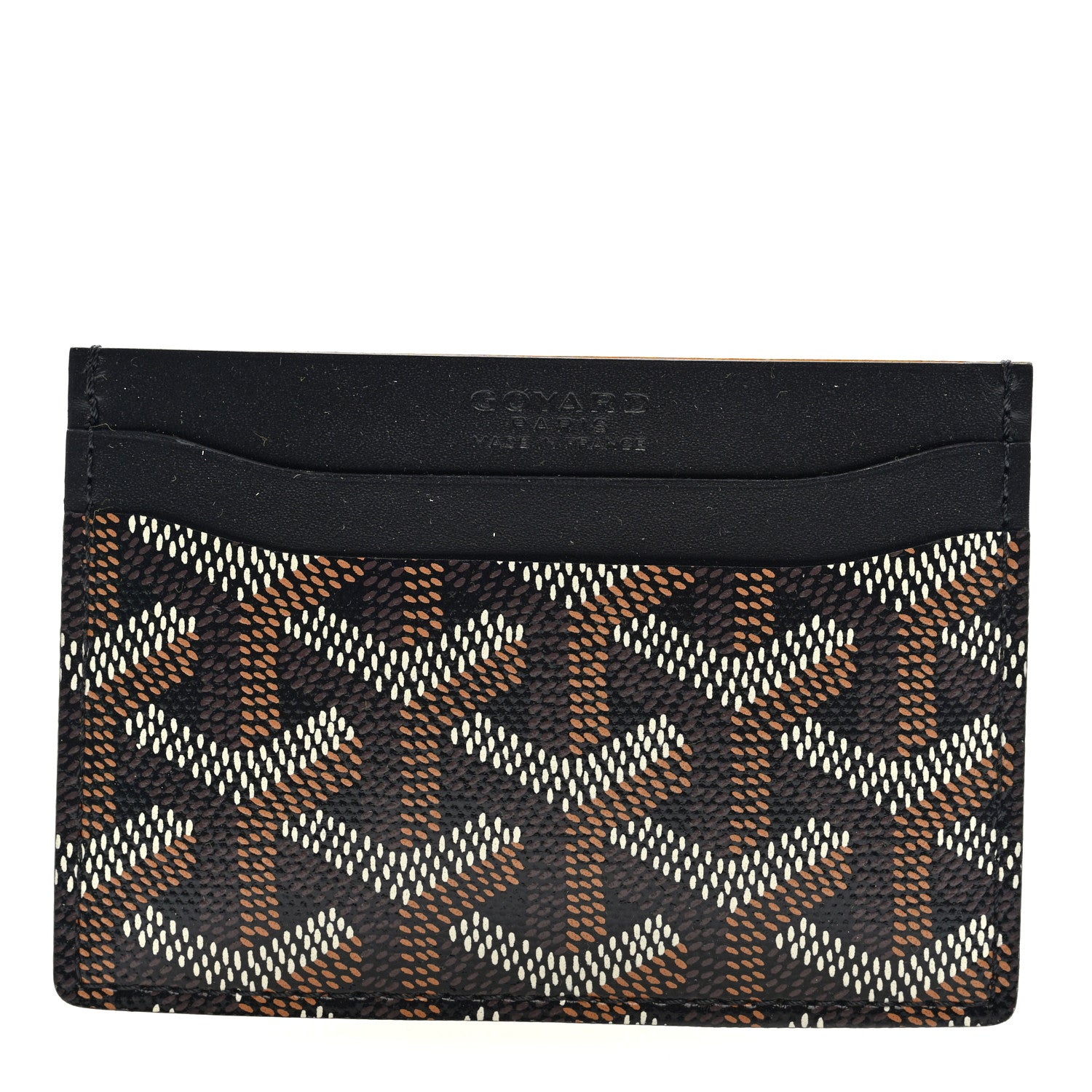 Goyard Goyardine Saint Sulpice Card Holder Black 1 of 7