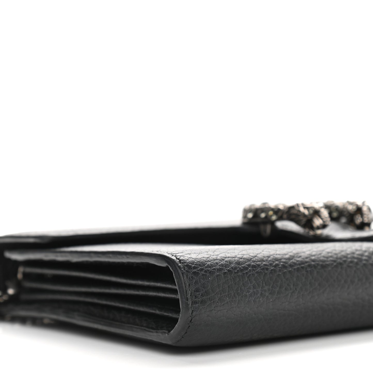 Calfskin Mini Dionysus Chain Wallet Black