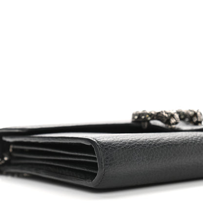 Gucci Calfskin Mini Dionysus Chain Wallet Black 7 of 9