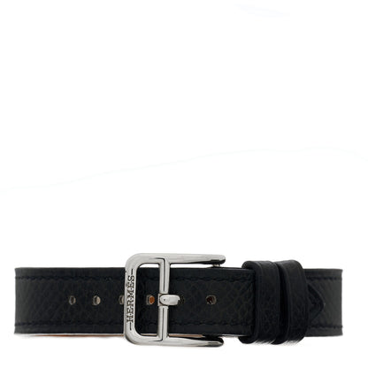 Hermes Stainless Steel Epsom 20mm Kelly Cadena Quartz Watch Noir 4 of 5