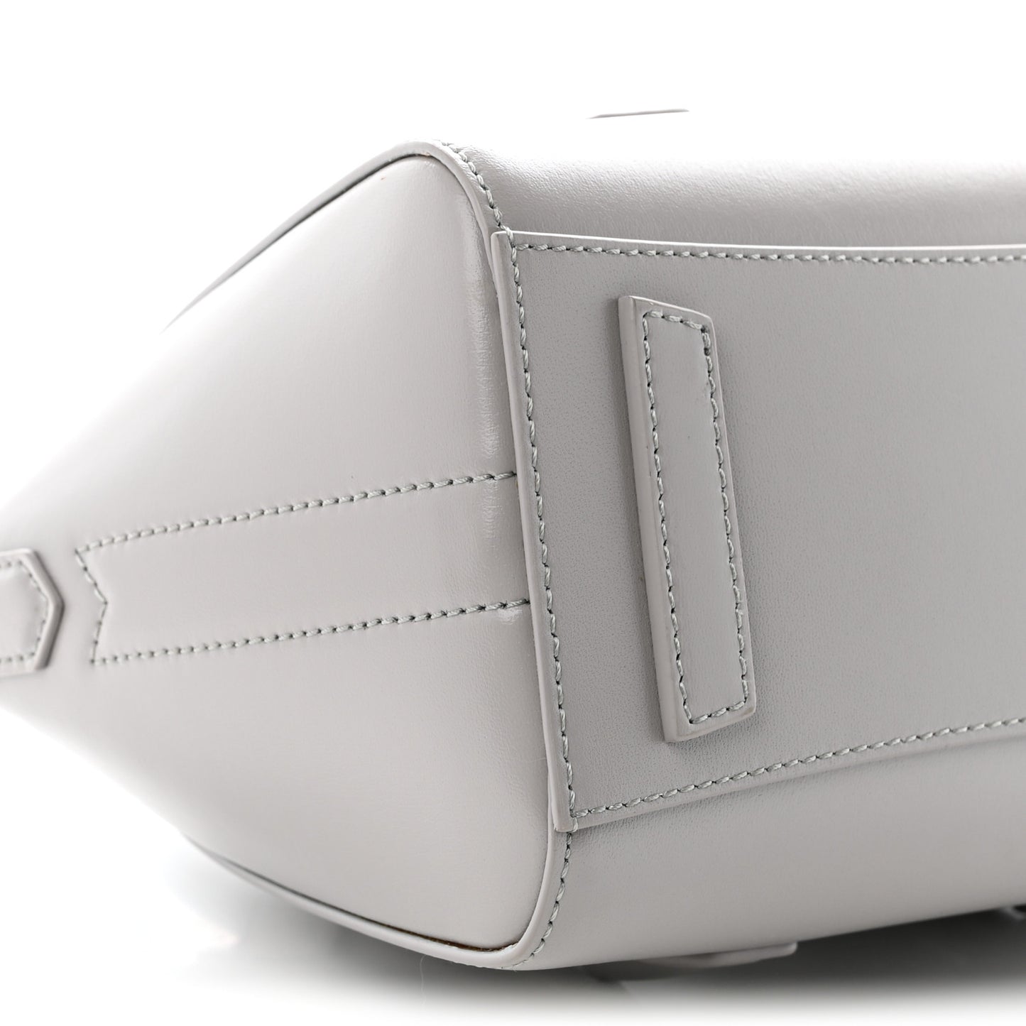 Box Calfskin Mini Lock Antigona Shoulder Bag Medium Grey