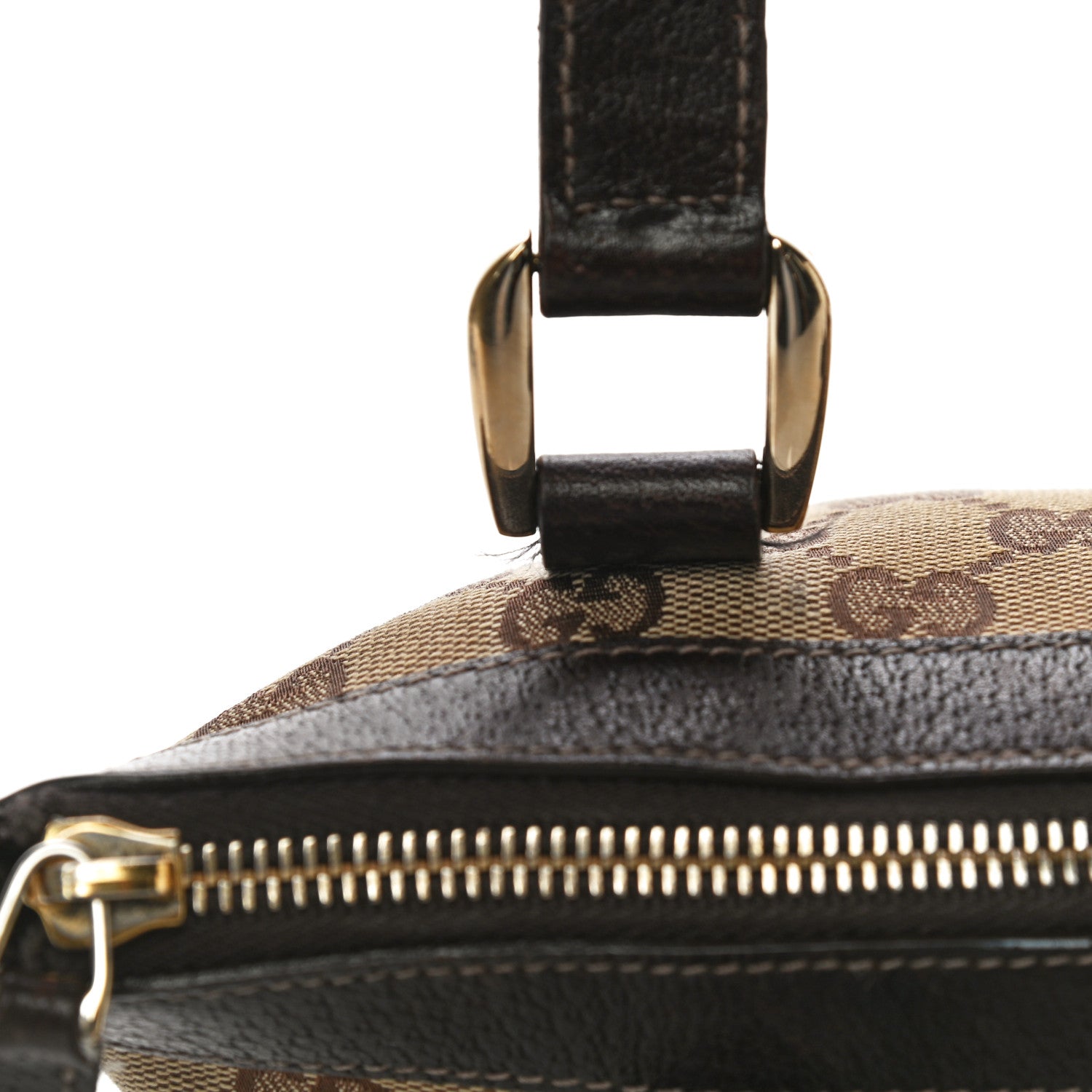 Gucci Monogram Small Abbey Tote Dark Brown 23 of 33