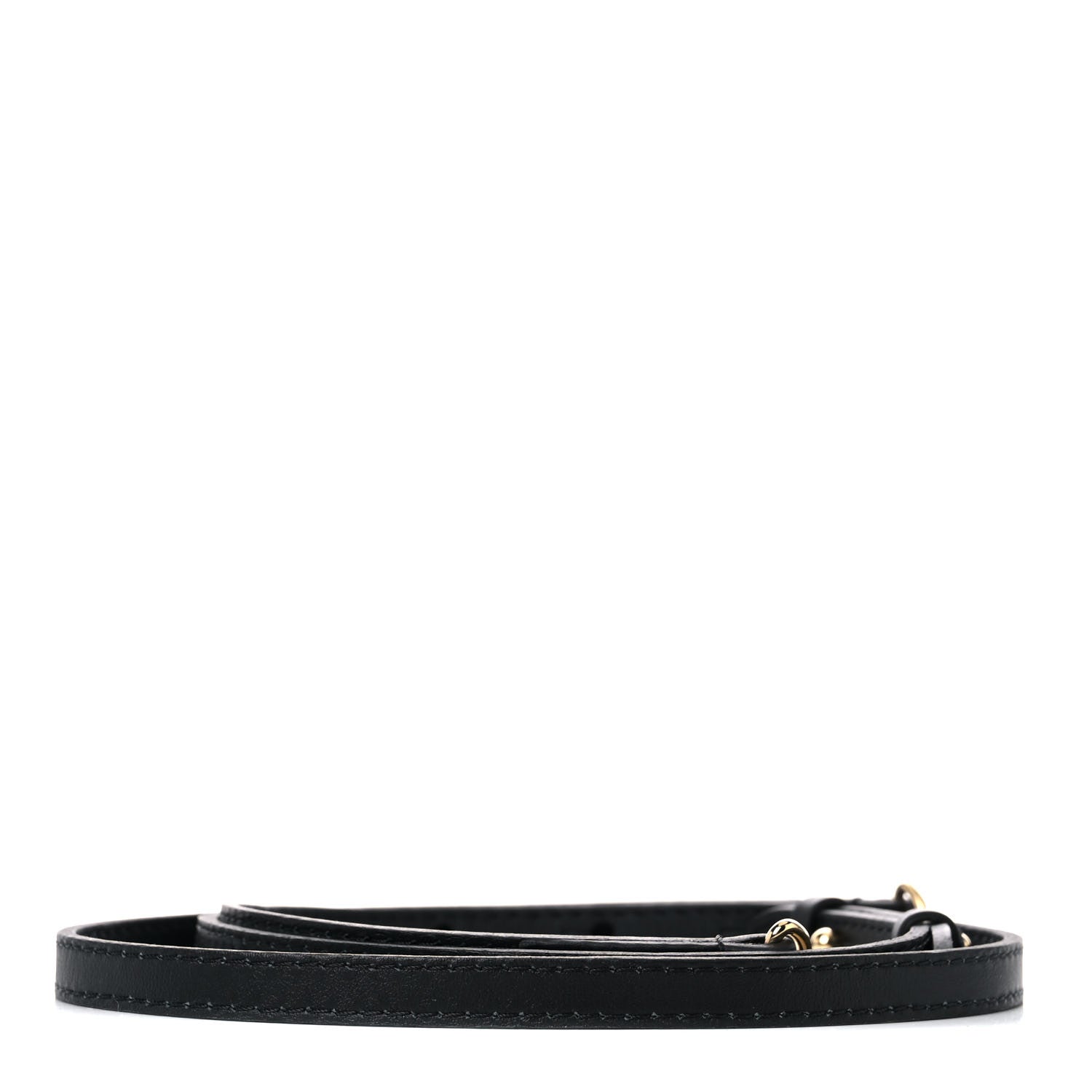 Louis Vuitton Calfskin Shoulder Strap Black 2 of 4