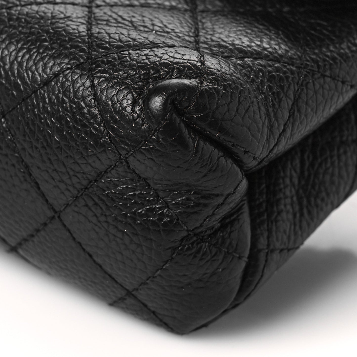 Grained Calfskin Quilted 2.55 Reissue Flap Belt Bag Clutch Black