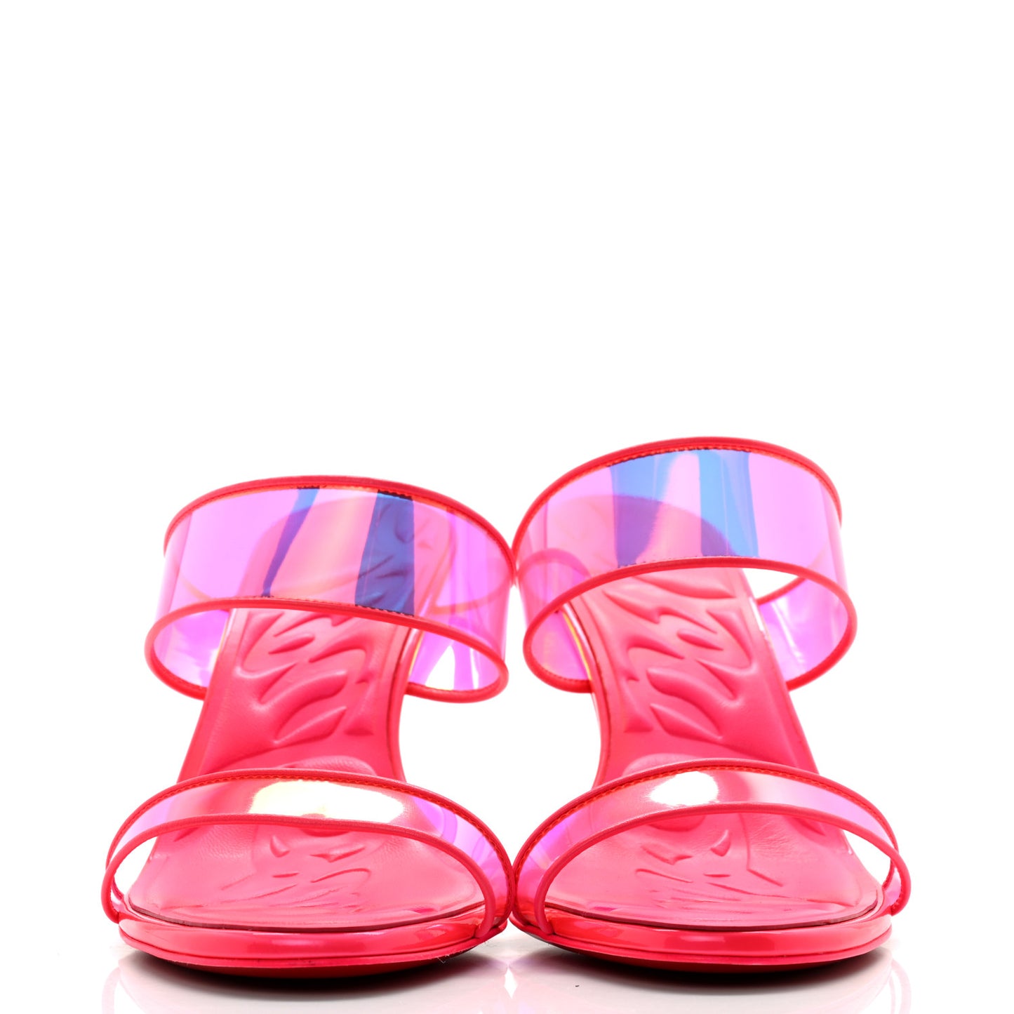 PVC Just Loubi 85 Sandals 39 Fluo Pink