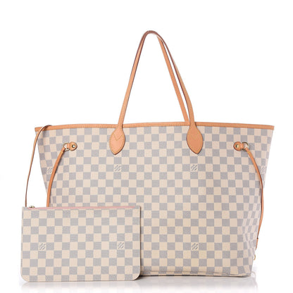 Louis Vuitton Damier Azur Neo Neverfull GM Rose Ballerine 1 of 8