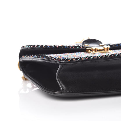 Valentino Garavani Vitello Beaded Small Glam Lock Rockstud Flap 5 of 8
