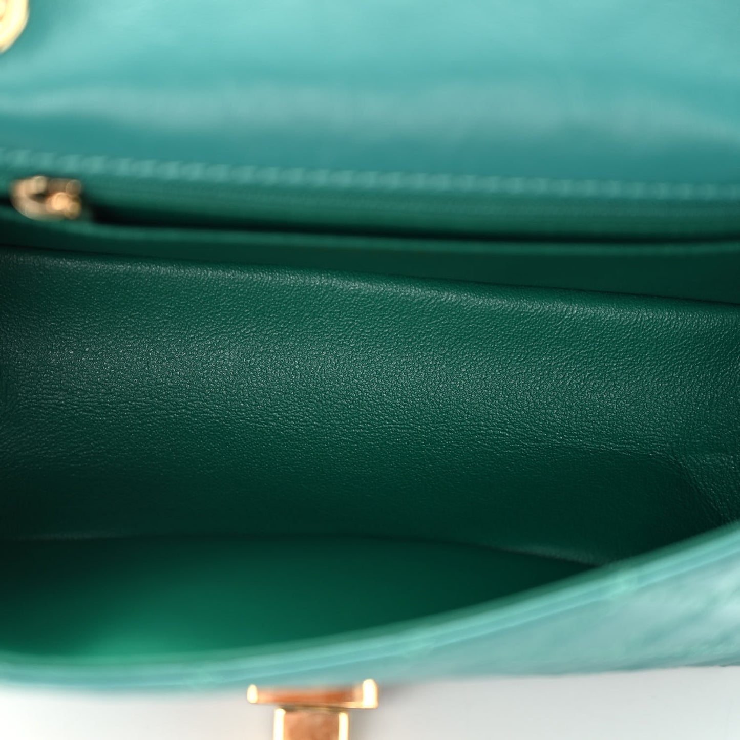 Aged Calfskin Quilted 2.55 Reissue Mini Flap Green