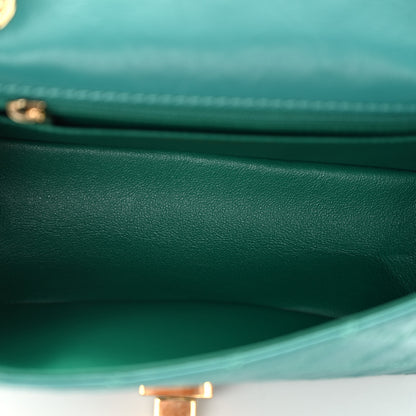 Chanel Aged Calfskin Quilted 2.55 Reissue Mini Flap Green 5 of 12