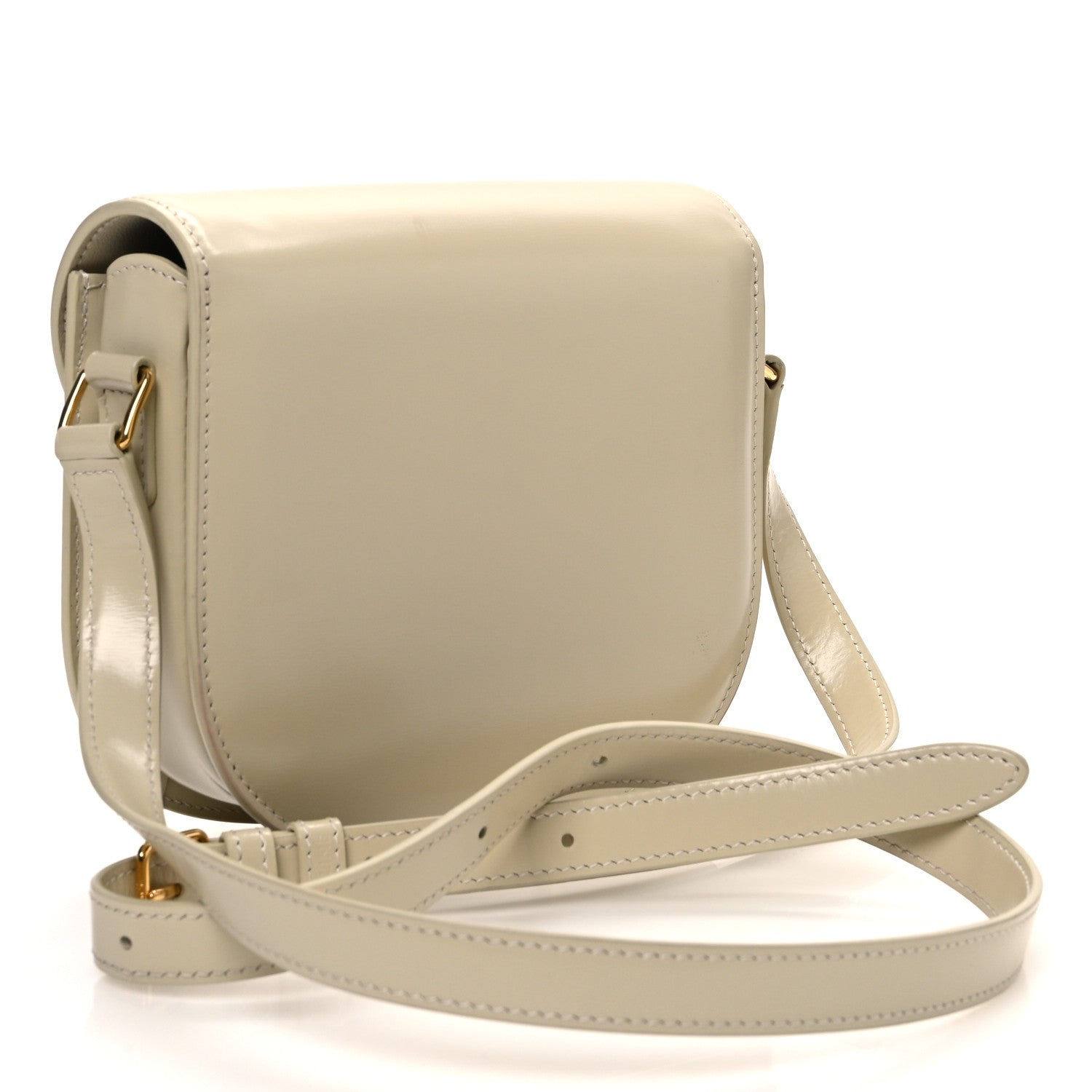 Celine Shiny Calfskin Triomphe Besace Clea Pebble 3 of 11