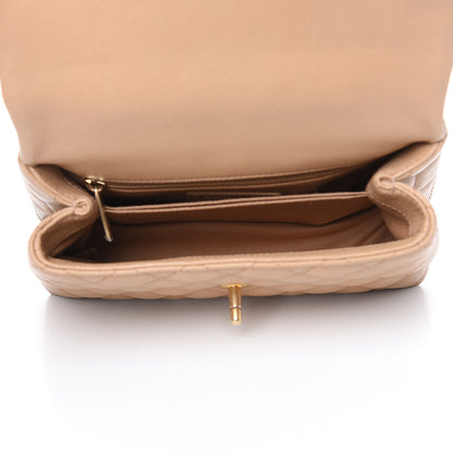 Chanel Caviar Quilted Mini Coco Handle Flap Beige 5 of 10