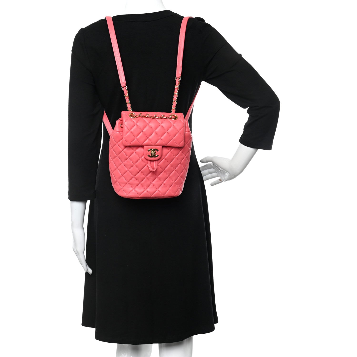 Chanel Lambskin Quilted Mini Urban Spirit Backpack Pink 2 of 10