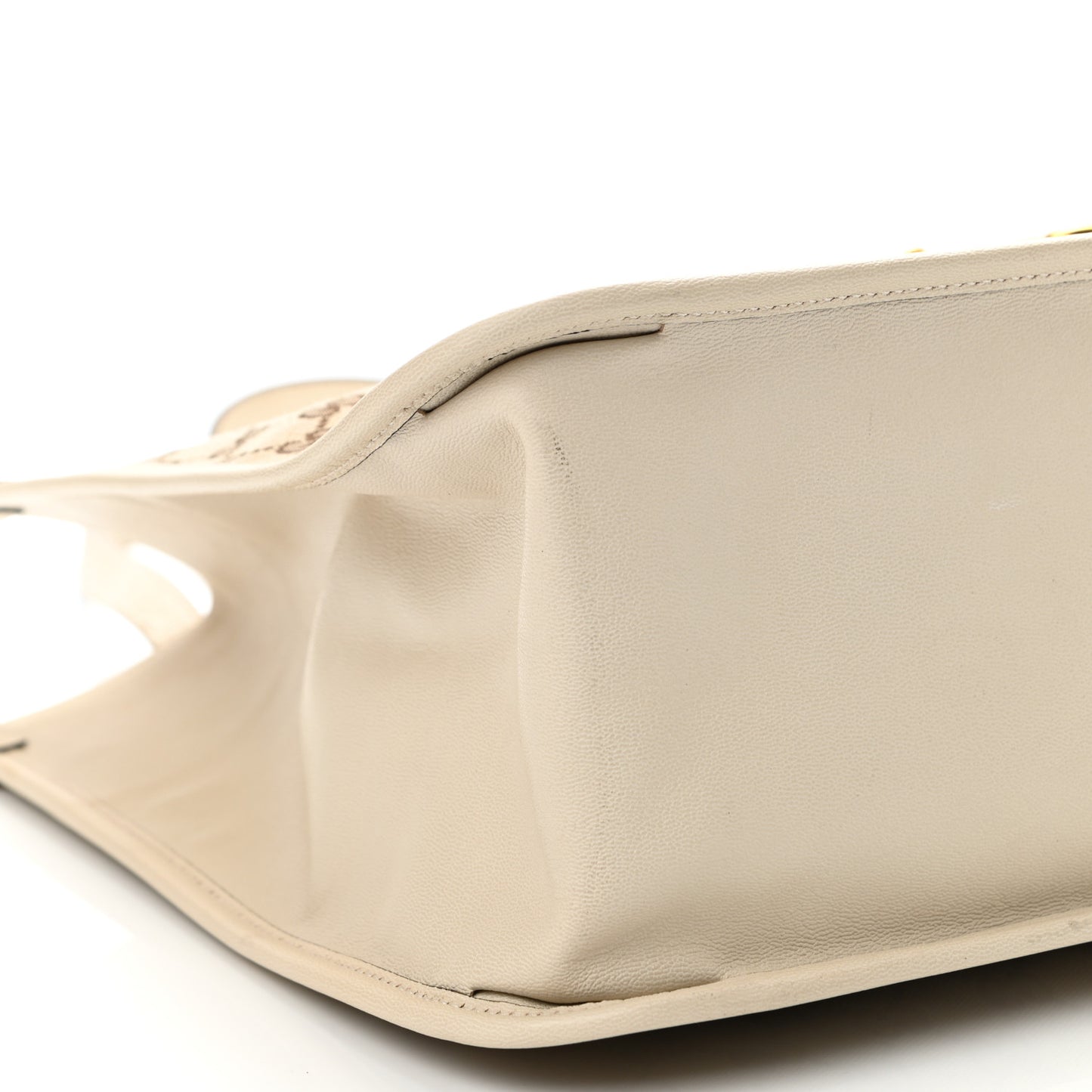Monogram New Sakai Calfskin Lux Horsebit 1955 Tote Beige Ebony Mystic White