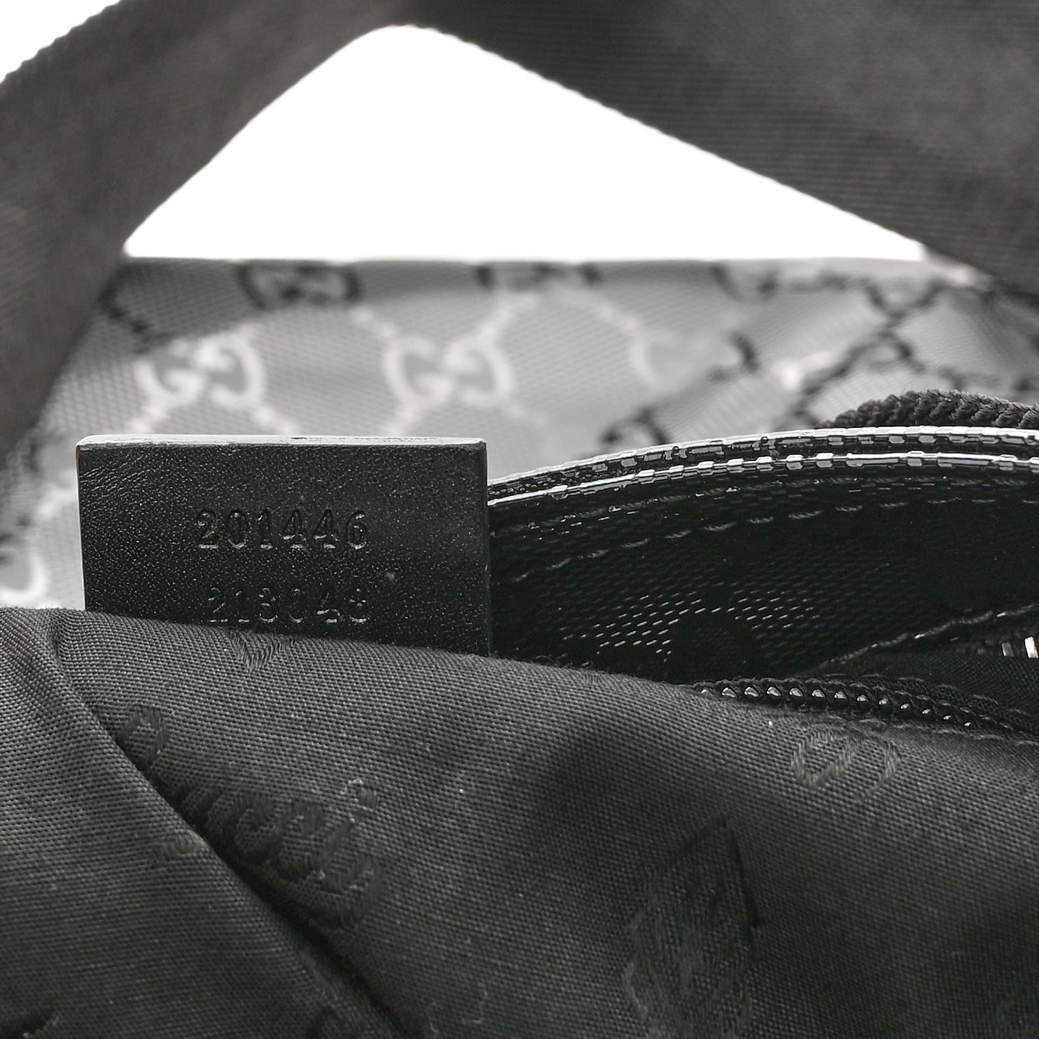 Gucci Imprime Monogram Medium Flat Messenger Bag Black 6 of 9