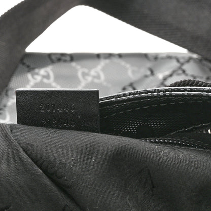 Gucci Imprime Monogram Medium Flat Messenger Bag Black 6 of 9