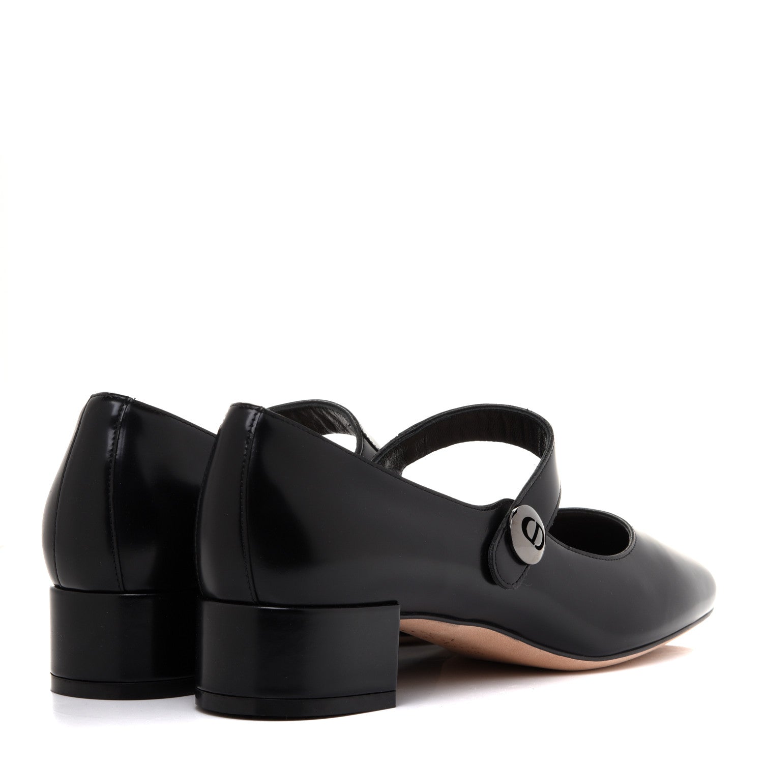 Christian Dior Brushed Calfskin Uniform 30mm Pumps 38 Black 4 of 10
