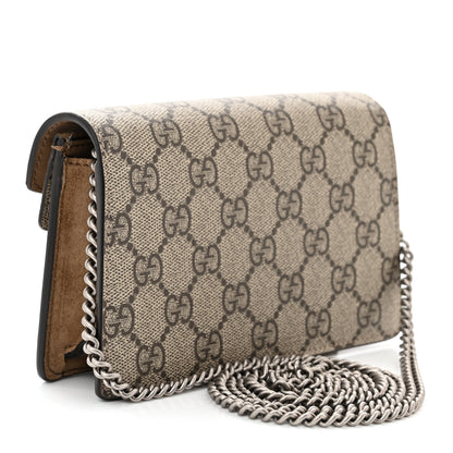 Gucci GG Supreme Monogram Super Mini Dionysus Shoulder Bag Taupe 3 of 11