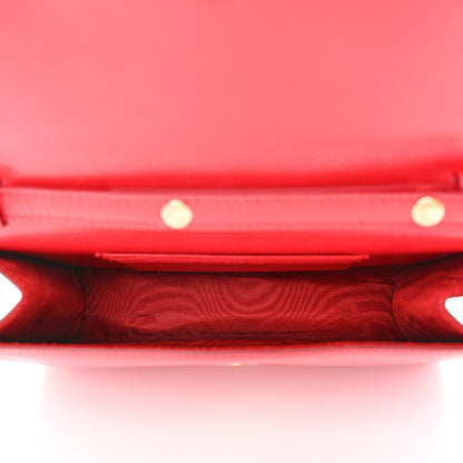 Salvatore Ferragamo Saffiano Vera Bow Crossbody Belt Bag Red 5 of 19
