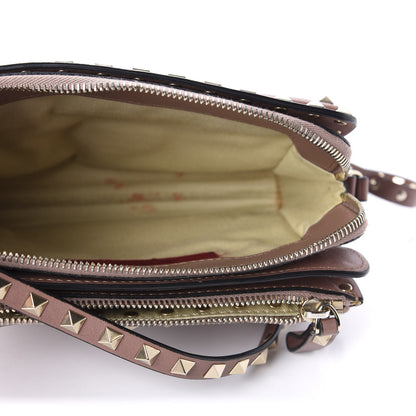 Valentino Garavani Vitello Rockstud Crossbody Bag Brown 5 of 11