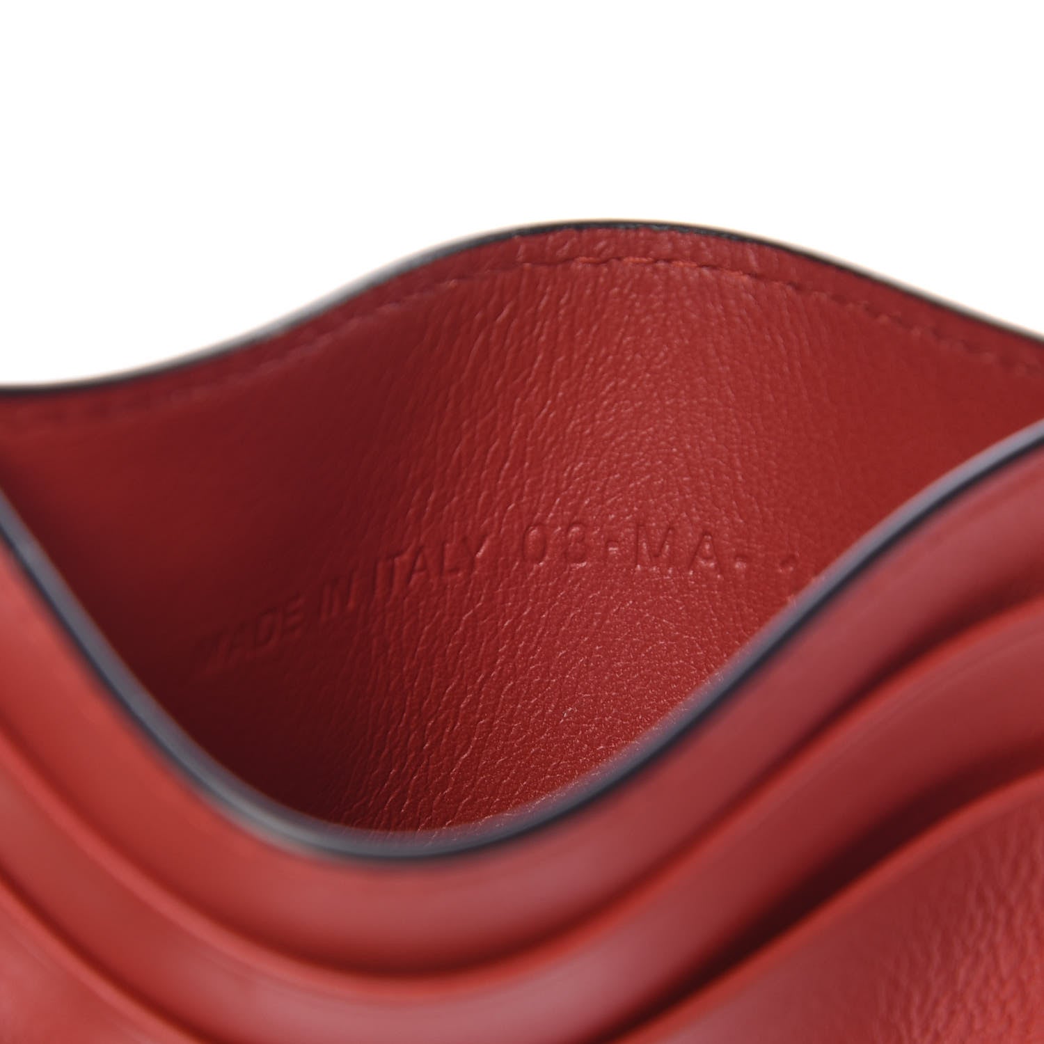 Christian Dior Calfskin Stars Voyageur Card Holder Rouge 7 of 8