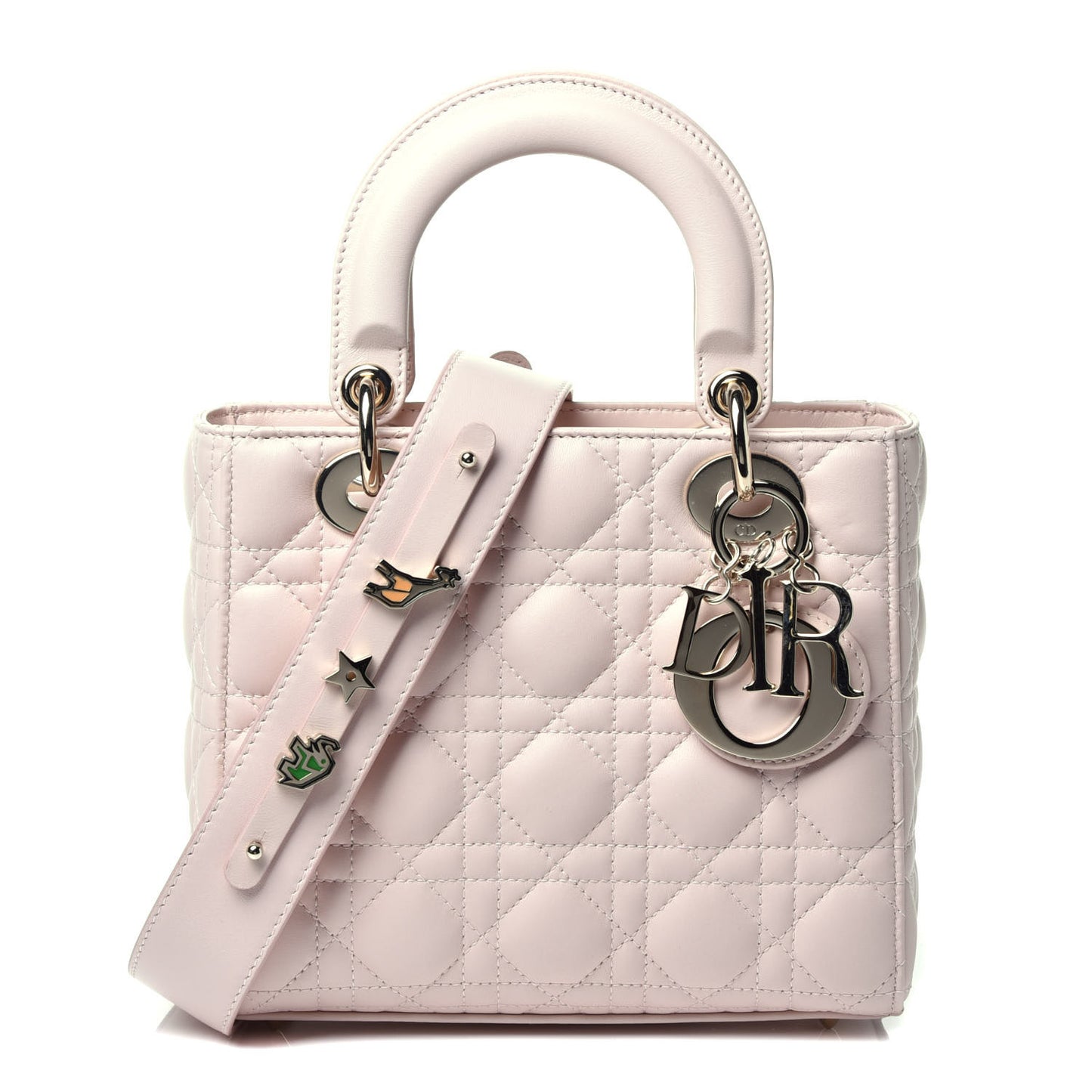 Lambskin Cannage Small My ABCDior Lady Dior Powder Pink