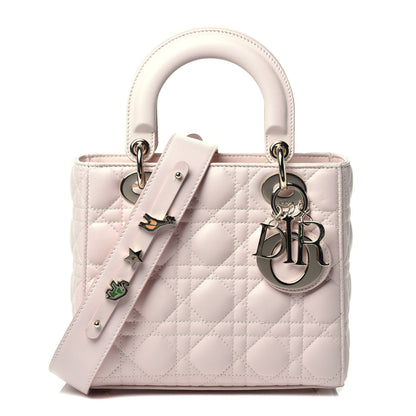 Christian Dior Lambskin Cannage Small My ABCDior Lady Dior Powder Pink 1 of 9