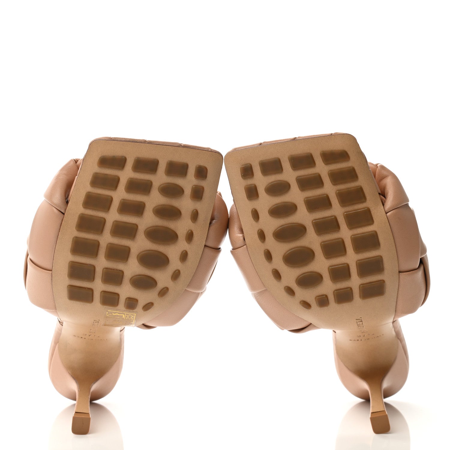 Bottega Veneta Nappa Maxi Intrecciato Lido Mule Sandals 37.5 Cipria 5 of 8