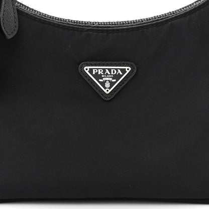 Prada Tessuto Nylon Mini Re-Edition 2000 Bag Black 9 of 12