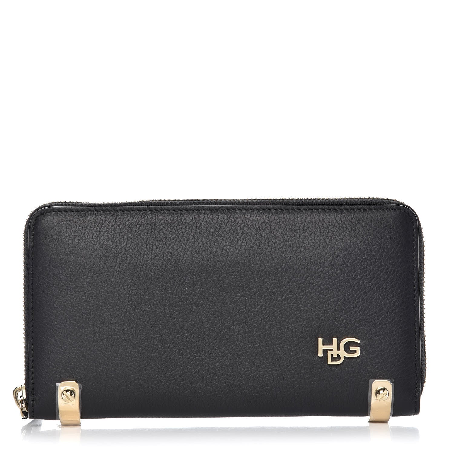 Givenchy Calfskin HDG Zip Long Wallet Black 1 of 9