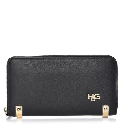 Givenchy Calfskin HDG Zip Long Wallet Black 1 of 9