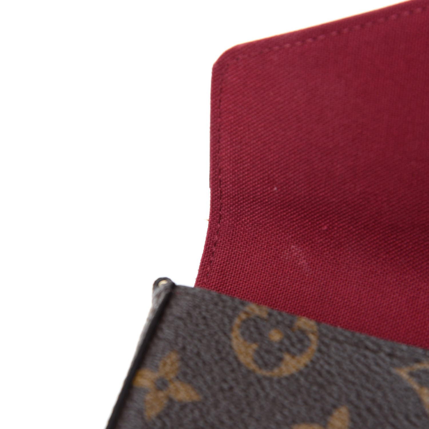 Louis Vuitton Monogram Pochette Felicie Chain Wallet Fuchsia 8 of 13