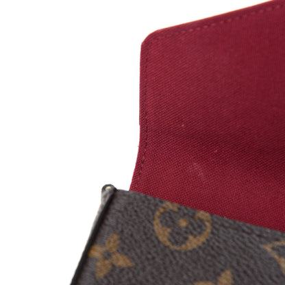 Louis Vuitton Monogram Pochette Felicie Chain Wallet Fuchsia 8 of 13