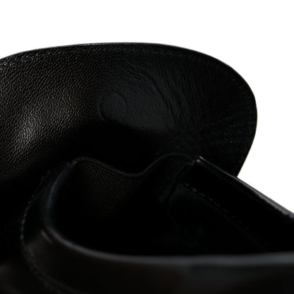 Louis Vuitton x Yayoi Kusama Academy Leather Loafers 38 Black 9 of 10