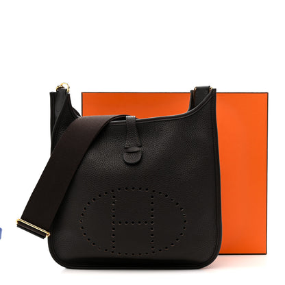 Hermes Taurillon Clemence EVELYNE III PM Ebene 11 of 11