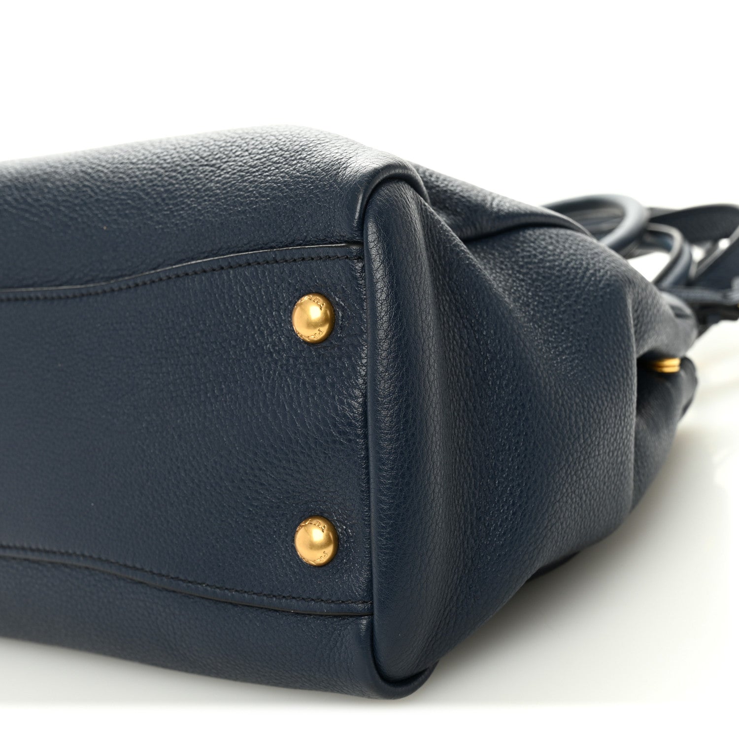 Prada Vitello Phenix Shopping Satchel Baltico 10 of 10