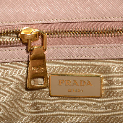 Prada Saffiano Lux Small Double Zip Tote Cammeo 7 of 10