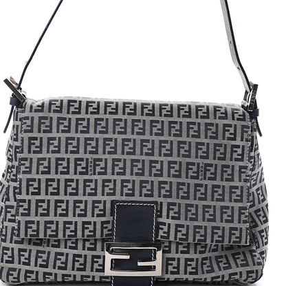 Fendi Zucchino Mama Baguette Navy 6 of 8
