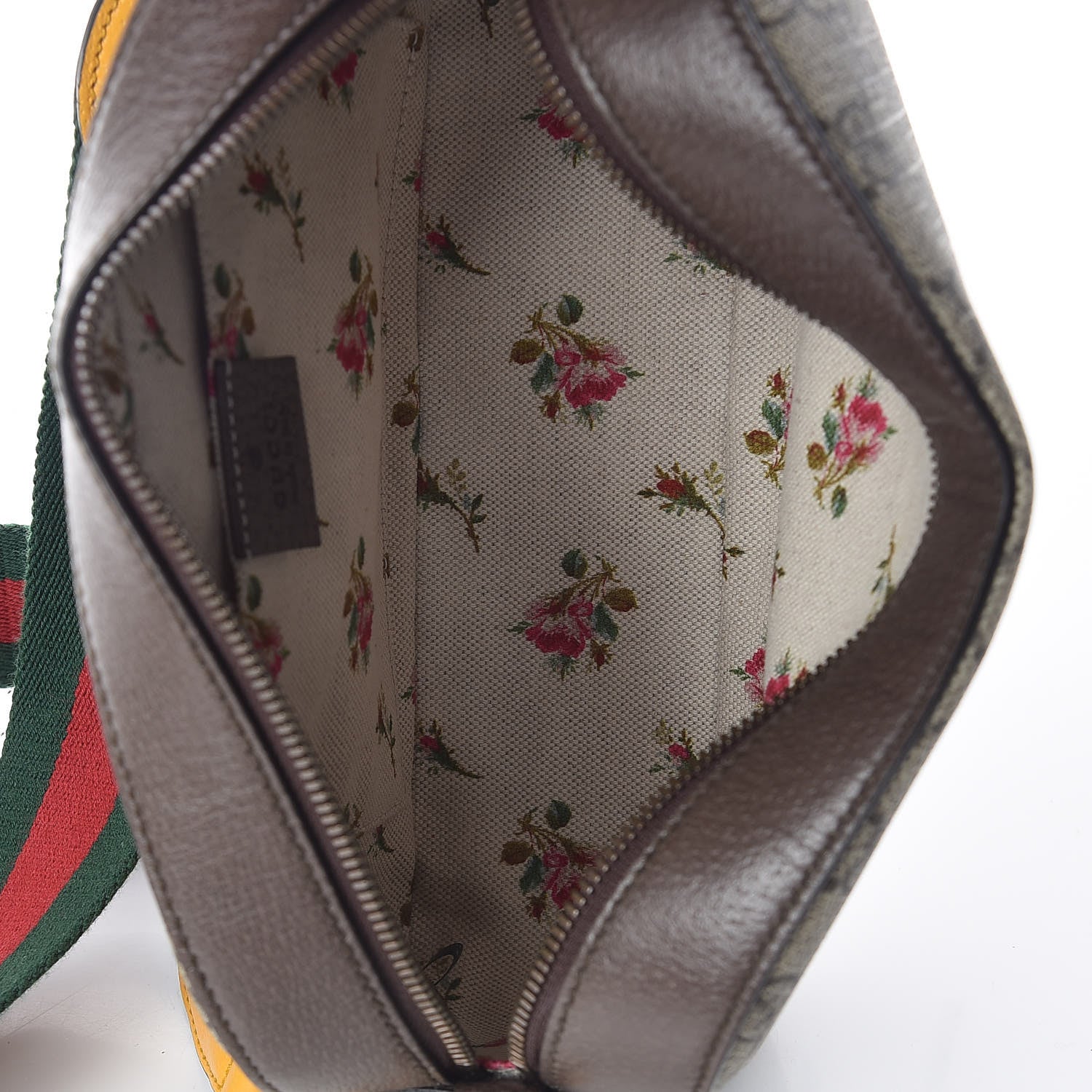 Gucci GG Supreme Monogram Web Neo Vintage Shoulder Bag Beige New Acero Crop 7 of 11
