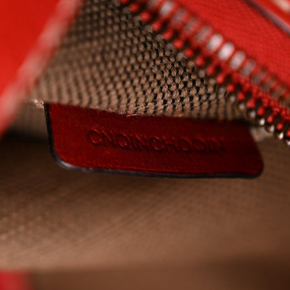 Burberry Canvas Mega Check Medium Susanna Hobo Cadmium Red 9 of 15