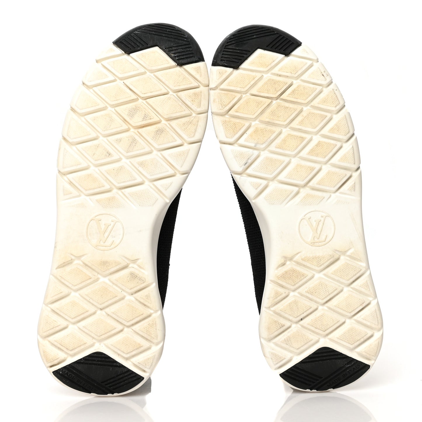 Stretch Fabric LV Black Heart Sock Sneaker 37 Black