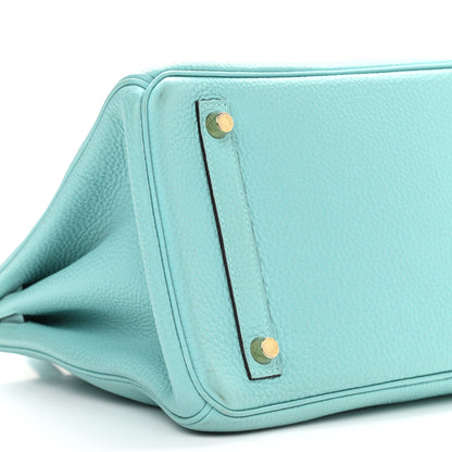 Hermes Togo Birkin 30 Bleu Atoll 8 of 9