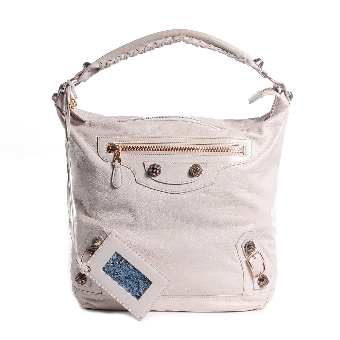 Agneau Giant 21 Rose Gold Hardware Day Hobo Nacre