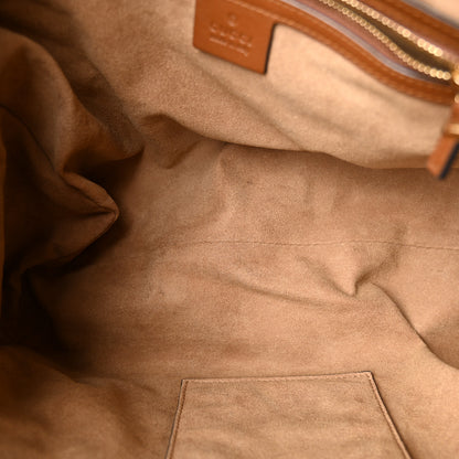 Gucci GG Supreme Monogram Medium Padlock Tote Beige Cuir 4 of 9