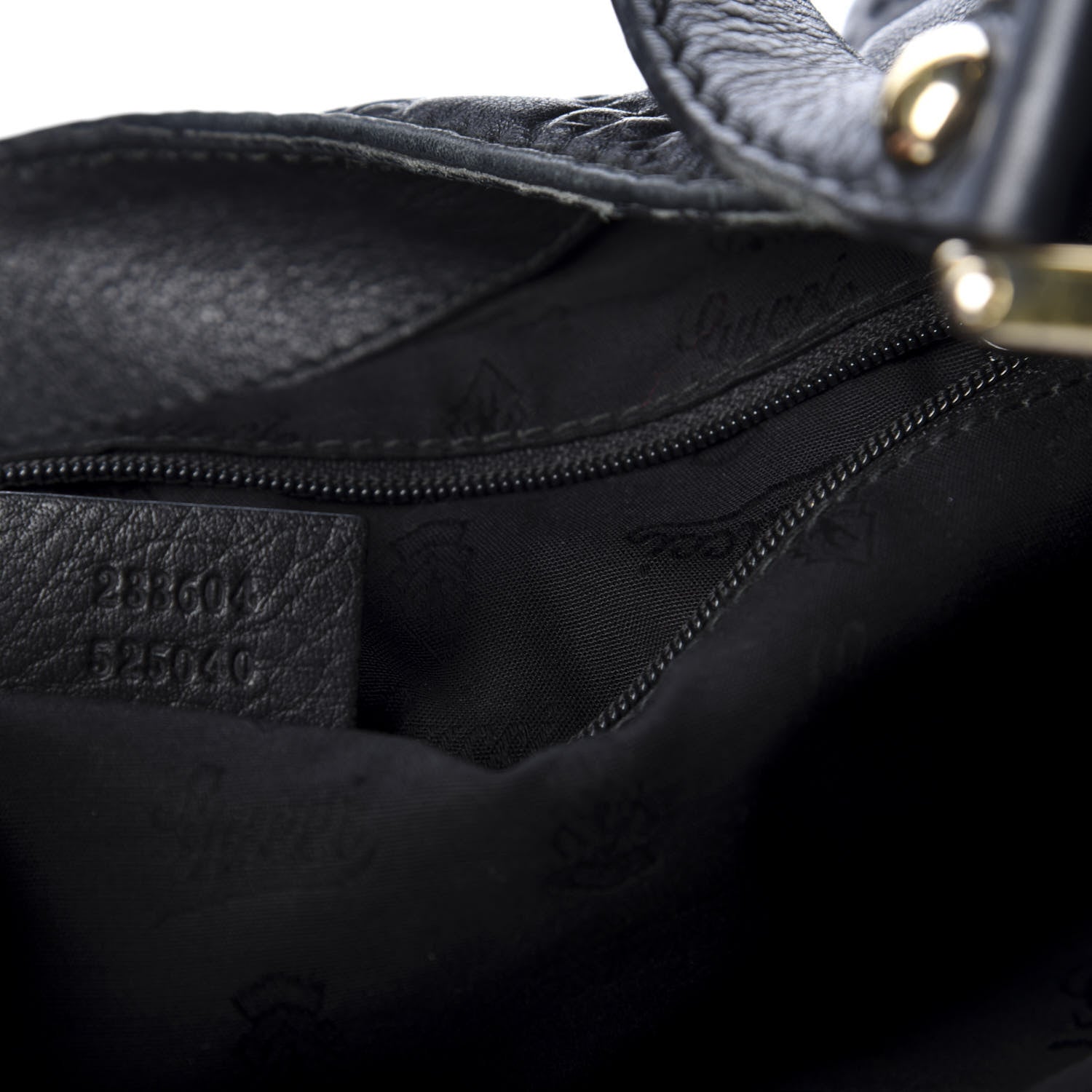 Gucci Guccissima Large New Ladies Web Hobo Black 9 of 10