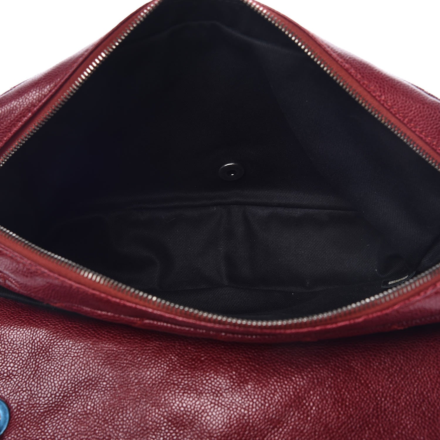 Chanel Iridescent Caviar Quilted Large Chic Flap Red 5 of 12