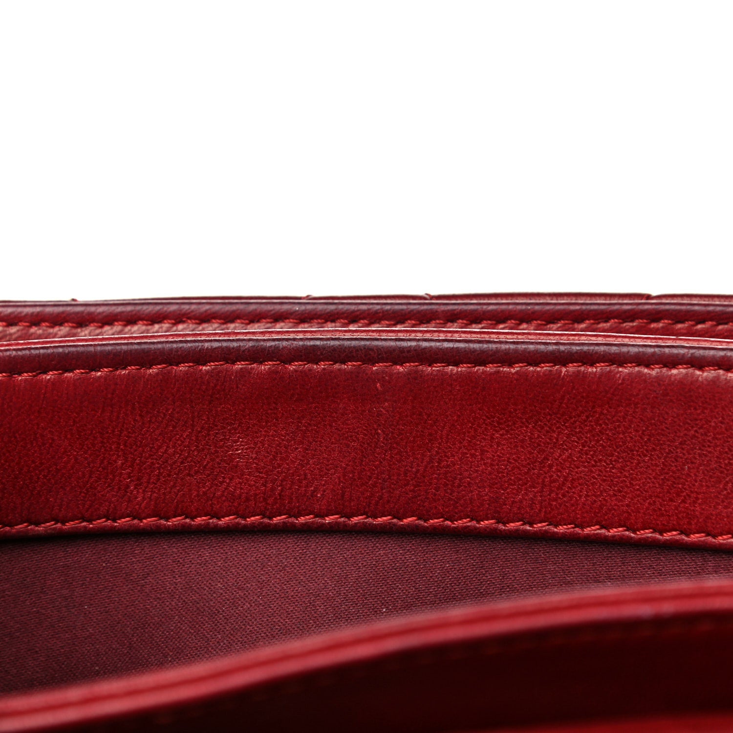 Chanel Lambskin Quilted Mini Chanel 3 Flap Red 16 of 22