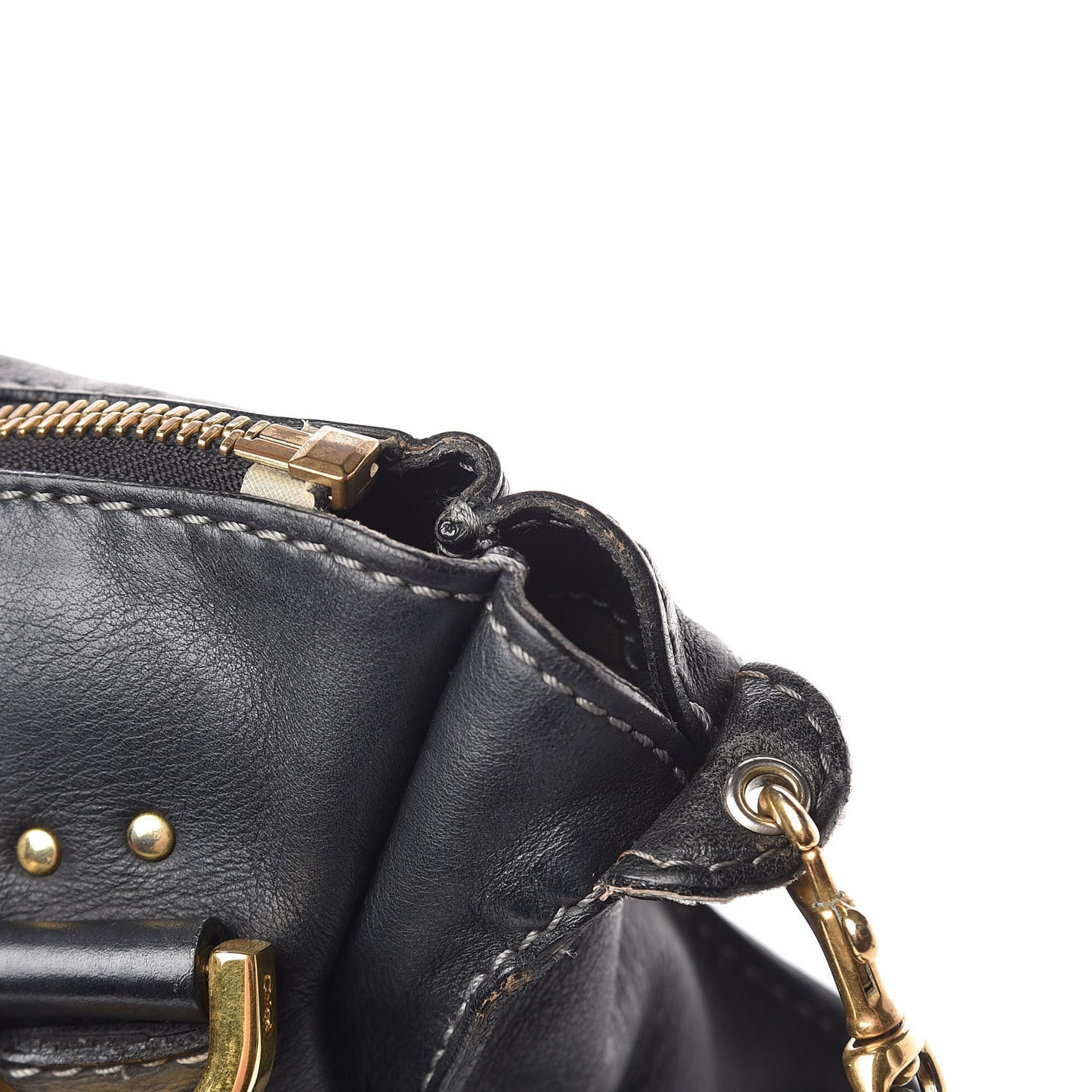 Calfskin Medium Marcie Satchel Black